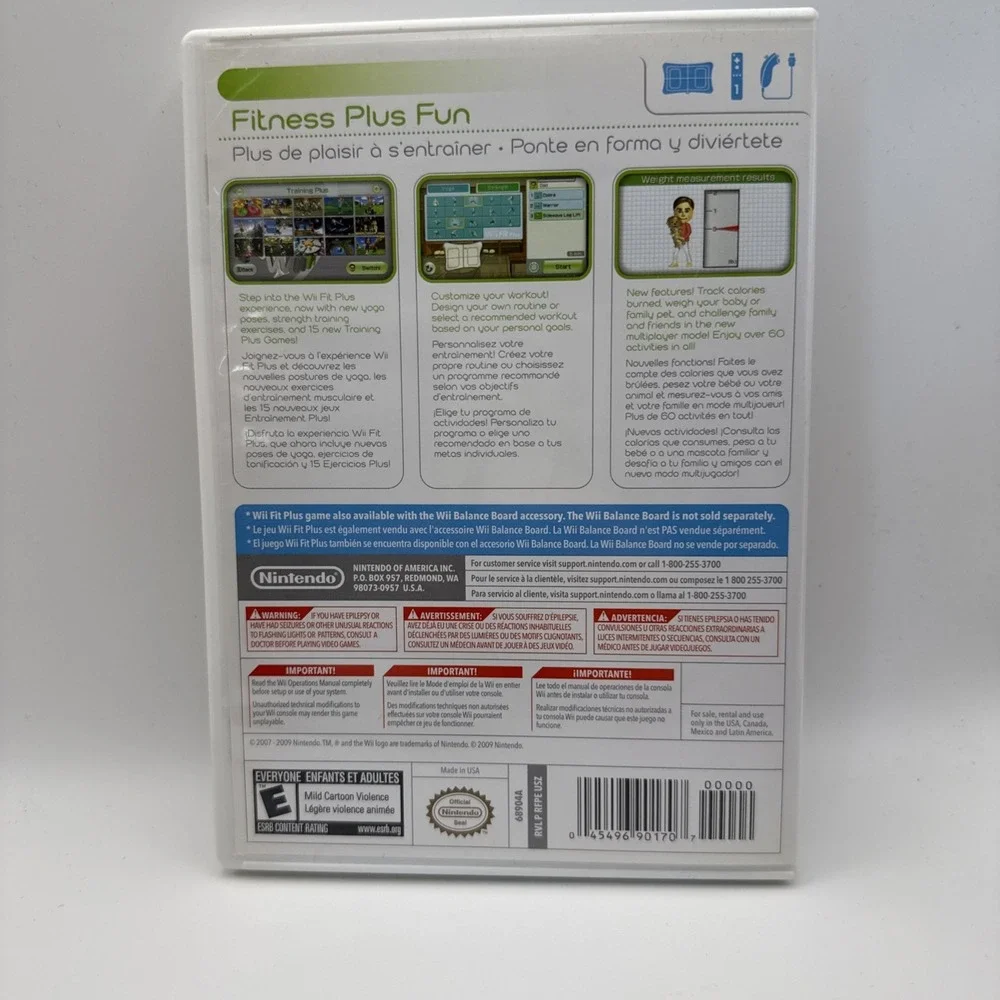 Wii Fit Plus (Nintendo Wii) CIB COMPLETE